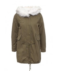 Женская оливковая парка от B.Style