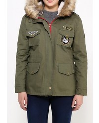 Женская оливковая парка от Besh