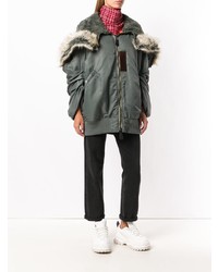 Женская оливковая парка от Junya Watanabe