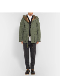 Мужская оливковая парка от Engineered Garments