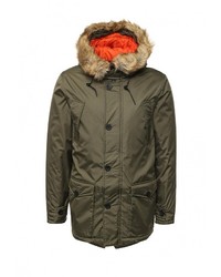 Мужская оливковая парка от D-struct