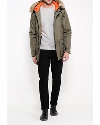 Мужская оливковая парка от D-struct