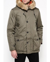 Мужская оливковая парка от D-struct