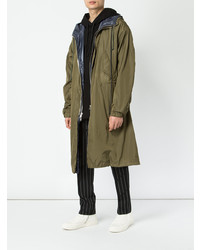 Мужская оливковая парка от Juun.J