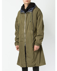 Мужская оливковая парка от Juun.J