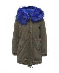 Женская оливковая парка от Fantasy