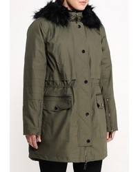 Женская оливковая парка от Fiorella Rubino