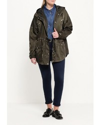 Женская оливковая парка от Fiorella Rubino