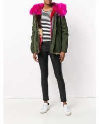 Женская оливковая парка от Mr & Mrs Italy