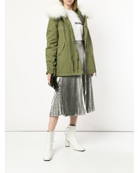 Женская оливковая парка от Mr & Mrs Italy