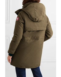 Женская оливковая парка от Canada Goose