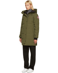 Женская оливковая парка от Canada Goose