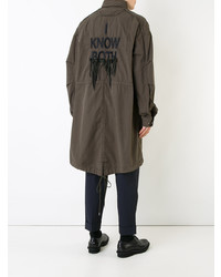 Мужская оливковая парка от Juun.J