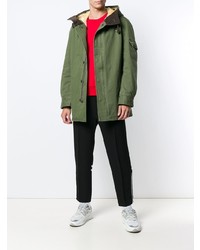 Мужская оливковая парка от Junya Watanabe MAN