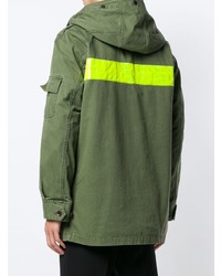 Мужская оливковая парка от Junya Watanabe MAN