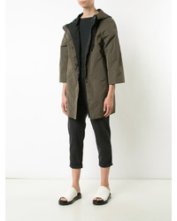 Женская оливковая парка от Brunello Cucinelli