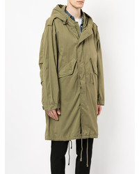 Мужская оливковая парка от Kent & Curwen