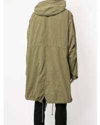 Мужская оливковая парка от Kent & Curwen