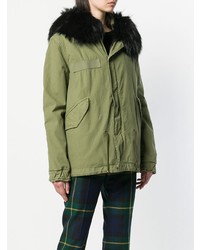 Женская оливковая парка от Mr & Mrs Italy