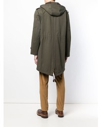 Мужская оливковая парка от Lardini