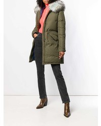 Женская оливковая парка от Mr & Mrs Italy