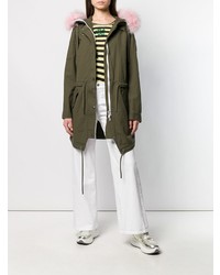 Женская оливковая парка от Moose Knuckles