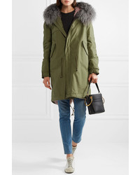 Женская оливковая парка от Mr & Mrs Italy