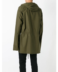 Мужская оливковая парка от Damir Doma