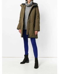 Женская оливковая парка от Canada Goose