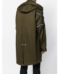 Мужская оливковая парка от Versus