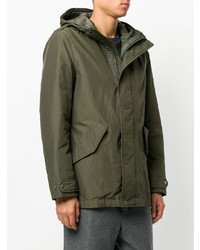 Мужская оливковая парка от Woolrich