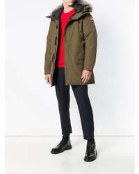 Мужская оливковая парка от Canada Goose