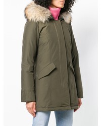 Женская оливковая парка от Woolrich