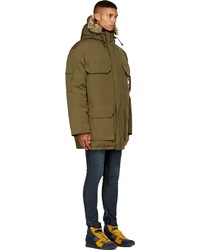 Мужская оливковая парка от Canada Goose