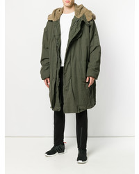 Мужская оливковая парка от Yeezy