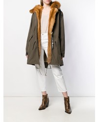 Женская оливковая парка от Liska