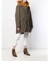 Женская оливковая парка от Liska