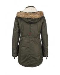 Женская оливковая парка от QED London