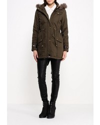 Женская оливковая парка от QED London