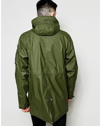 Мужская оливковая парка от Alpha Industries