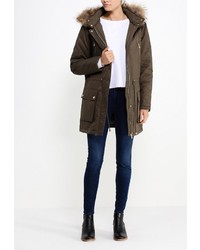 Женская оливковая парка от Sela