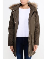 Женская оливковая парка от Sela