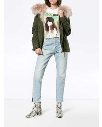 Женская оливковая парка от Mr & Mrs Italy