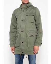 Мужская оливковая парка от Tommy Hilfiger Denim