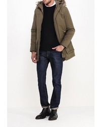 Мужская оливковая парка от Topman