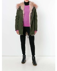 Женская оливковая парка от Mr & Mrs Italy