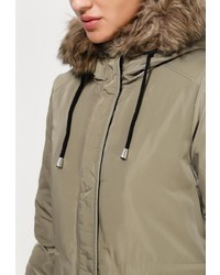 Женская оливковая парка от Vila