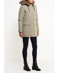 Женская оливковая парка от Vila