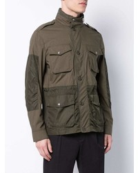 Оливковая полевая куртка от Moncler