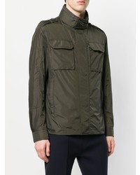 Оливковая полевая куртка от Moncler